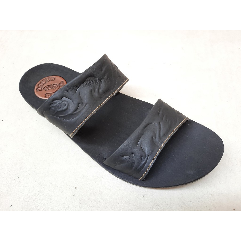 DAVID DANIEL Sandal Javarino Kulit - ARV 05 Black