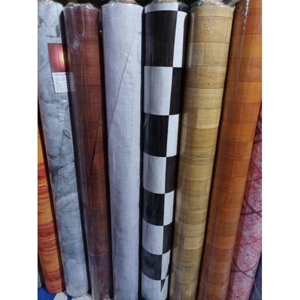 Karpet Lantai Karpet Plastik Tikar Lantai Motif Vinyl Glossy Lebar 120cm @permeter
