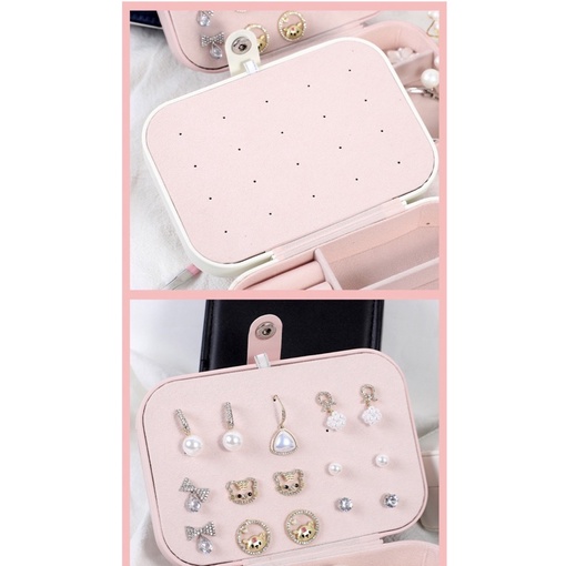 Jewelry Box Tempat Penyimpanan Perhiasan Barang Berharga Kalung Anting Emas