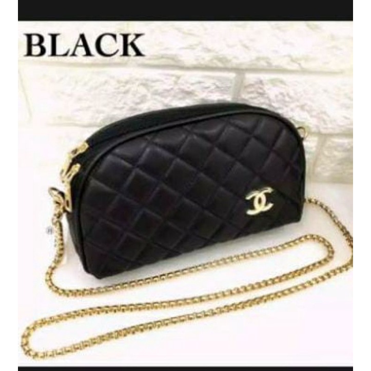 tas CHANEL BAKPAO bordir / clutch 2ruang selempang