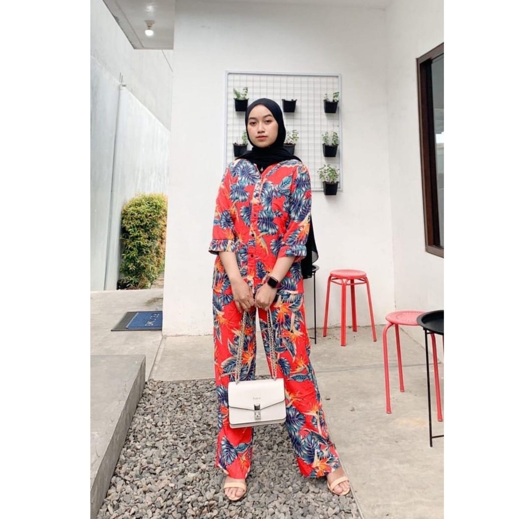 Chel'z X olla Ramlan Fashion Wanita One Set Rayon Premium