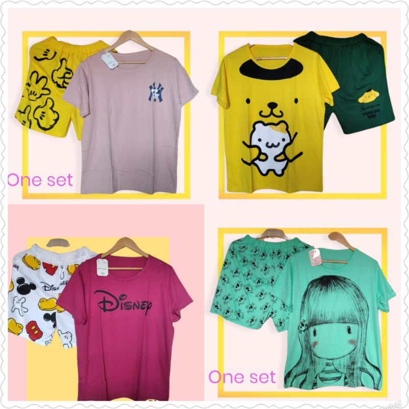 SETELAN KAOS LUCU MICKEY combed oreenjy