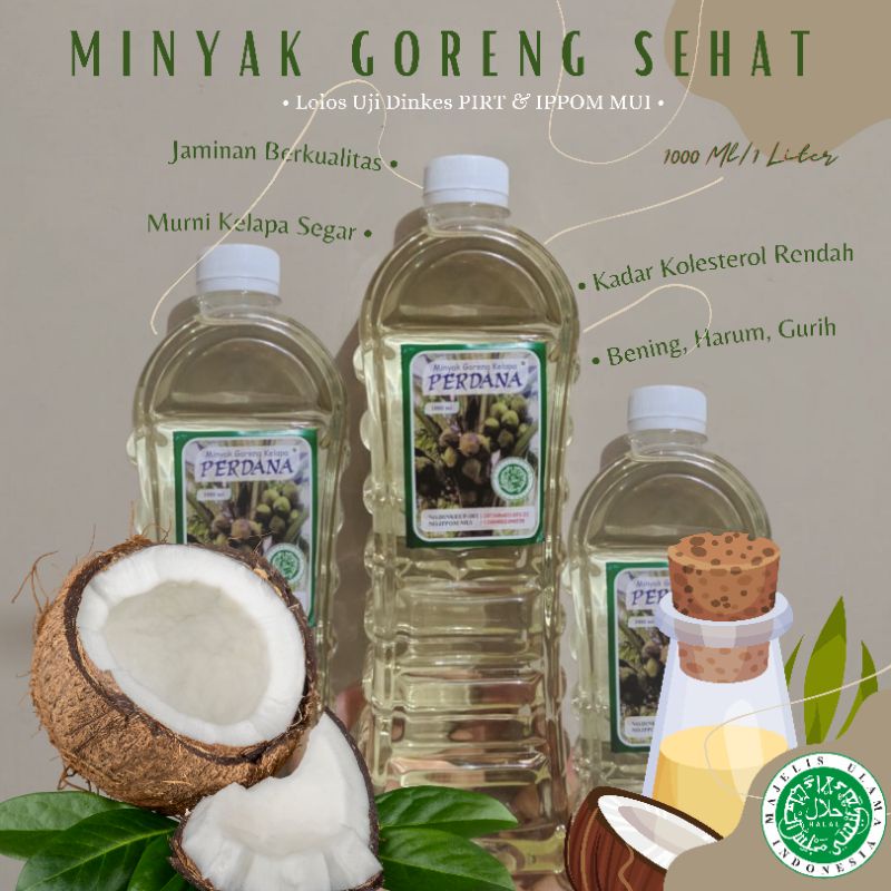 

Minyak Sehat Murah Kelapa Asli Berkualitas 1 Liter