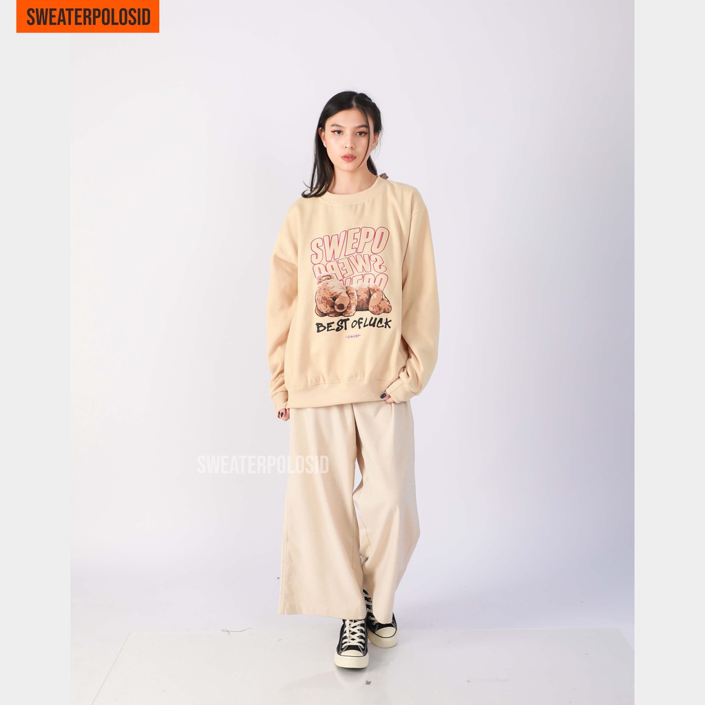 SWEATERPOLOSID Basic Sweater Swepo Best of Luck M-XXL (Pria & Wanita)-3