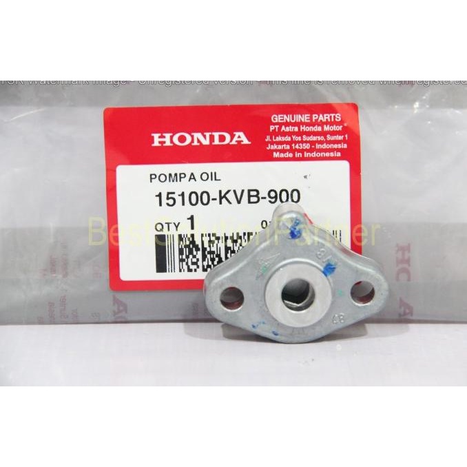 Premium POMPA OLI HONDA VARIO BEAT SCOOPY SPACY 15100-KVB-900 Kualitas Oke