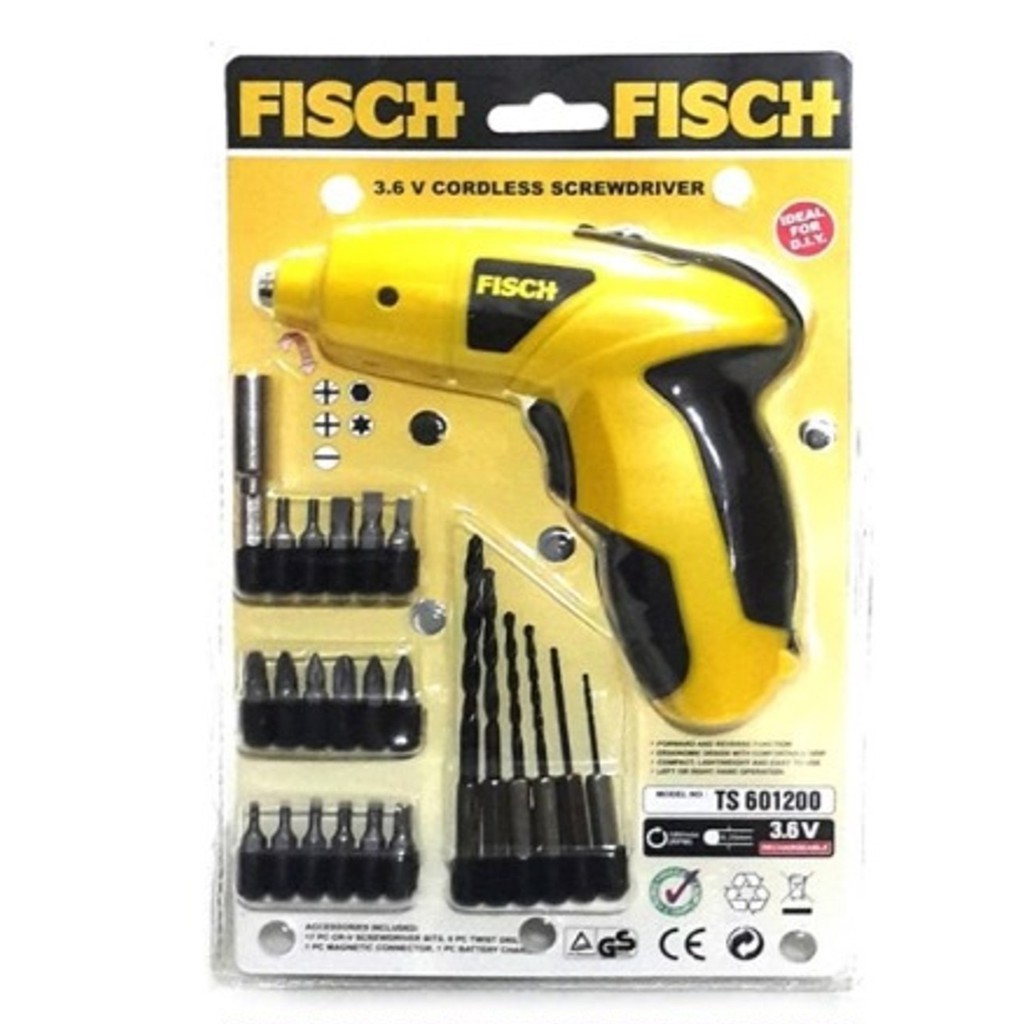 Mesin Bor Tanpa Kabel Bor Fisch Bor Cordless Fisch Mesin Bor Cordless Fisch TS 601200