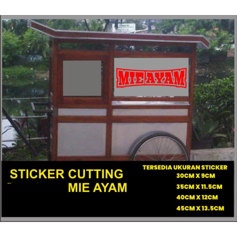 stiker cutting bakso dan mie ayam