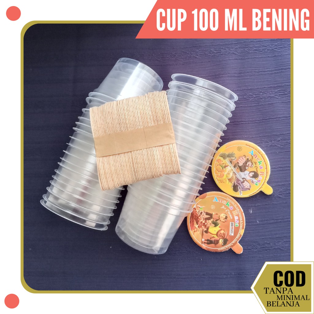CUP ES CREAM PLASTIK / MACAM UKURAN CUP ES KRIM / CUP ES KRIM DAN TUTUP / HARGA CUP ICE KRIM