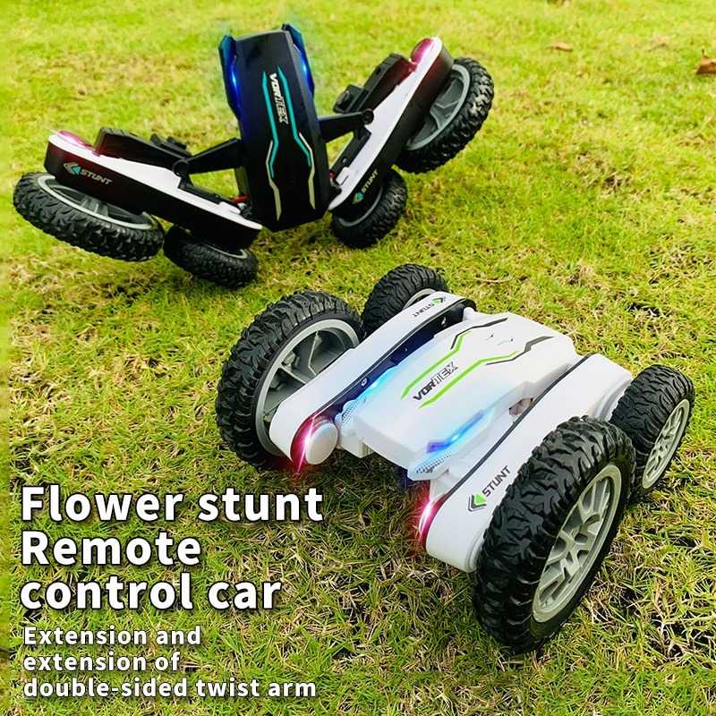 (100% BARANG ORI) Remote Control Stunt Car LED 360 Degree Flip 4WD 2.4G - 898A