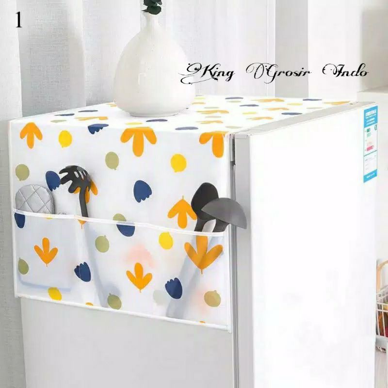 Taplak Penutup Kulkas / Cover Kulkas / Penutup Mesin Cuci Waterproof