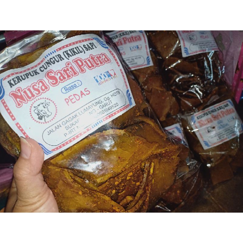 

Kerupuk cingur asli Garut kemasan 1/2kg