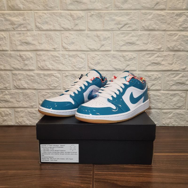 NIKE AIR JORDAN 1 LOW SE BARCELONA CYBER TEAL