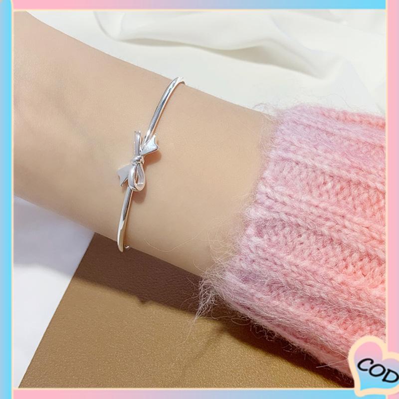 COD❤️ Gelang high-end sense light luxury niche design sense bow bell jewelry women-A.one