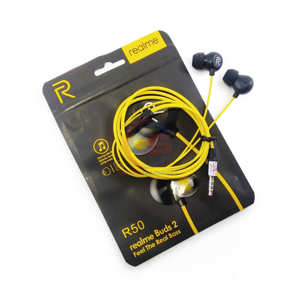 Handsfree Headset Magnet Realme R50 Stereo Earphone