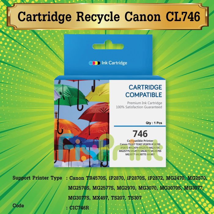 Cartridge Tinta Canon CL746 Catridge CL 746 colour Katrid CL-746 Color Printer mg2570 mx497 Ip2870