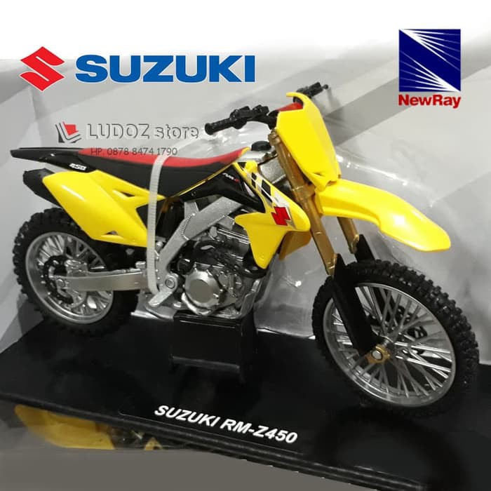 Diecast Ducati - Diecast New Ray Vespa - Diecast Motogp Suzuki Rm Z450 2014 Replika Motorcross
