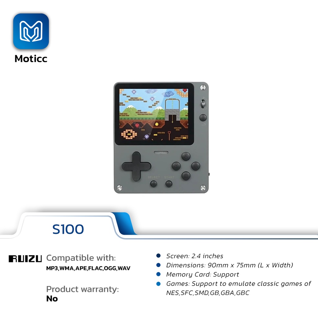 RUIZU S100 8GB Game Console HiFi DAP MP3 Player Music