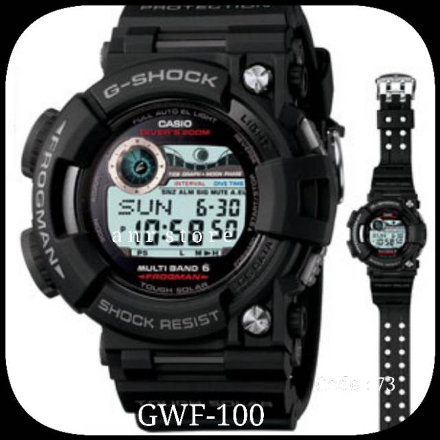 Tali Jam Tangan Casio G-Shock Frogman GWF-100 GWF100 GWF 100 GSHOCK Premium