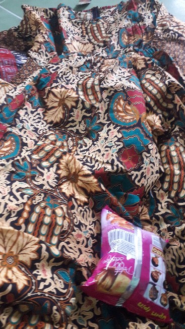 Set Kulot Peplum Batik Sogan Daun Batik Solo Premium Muslim Kantor Seragam Pesta Kerja Setelan Batik