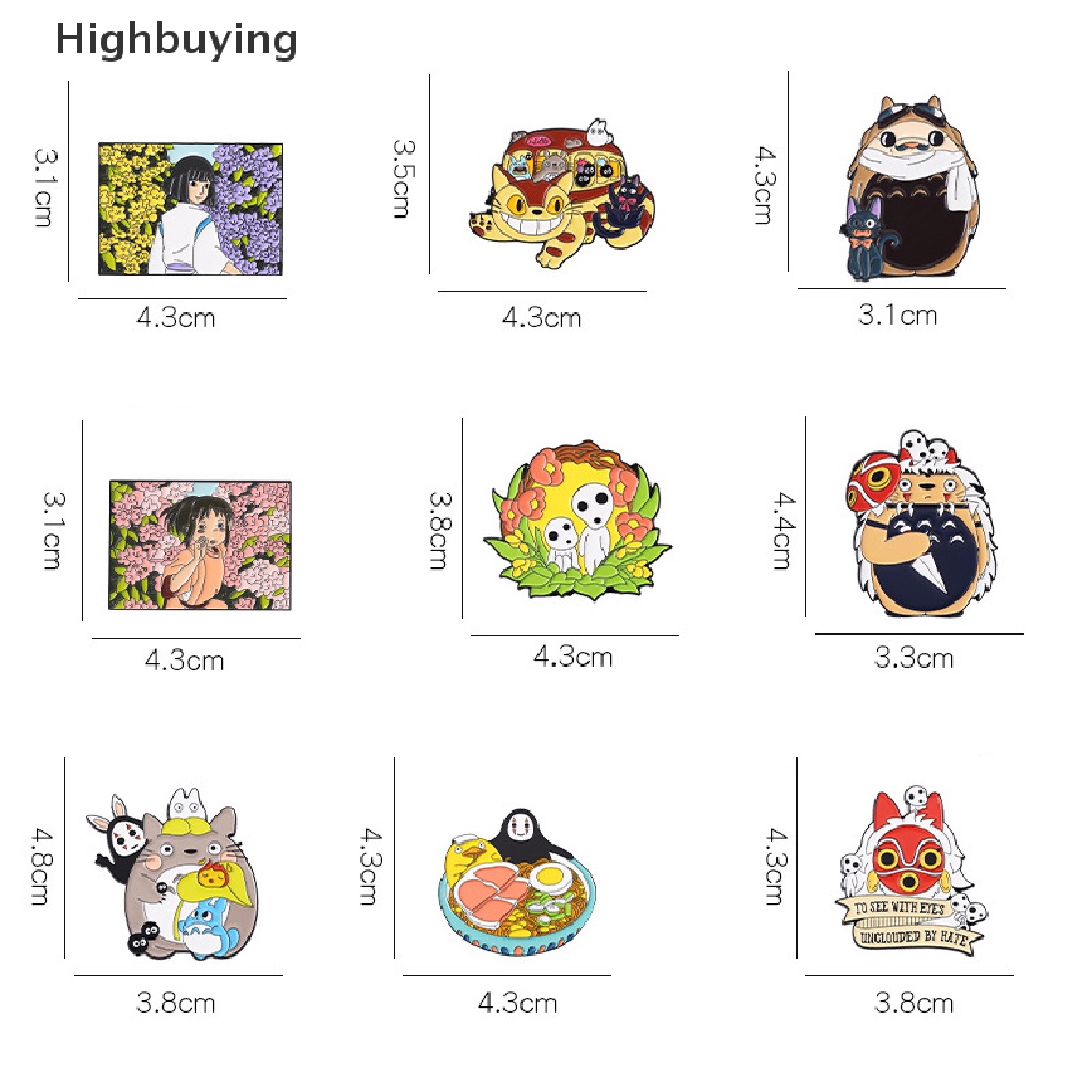 Hbid Bros Pin Enamel Desain Anime Spirited Away Totoro Untuk Koleksi