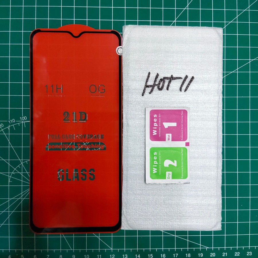 INFINIX SMART 4 , HOT 8 , HOT 10 PLAY , HOT 10S , HOT 11 , HOT 11S , SMART 6 , NOTE 10 tempered golira glass kaca full