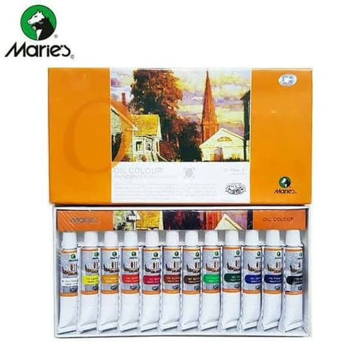 

Maries Cat Minyak / Oil Colour Set 12 x 12 ml Tube