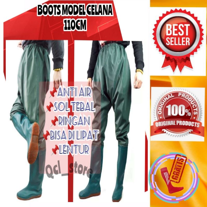 SEPATU BOOTS KARET CELANA PANJANGSEPINGGANG PETANI SAWAH ((110 cm ))
SEPATU SAWAH BOOTS KARET SAWAH