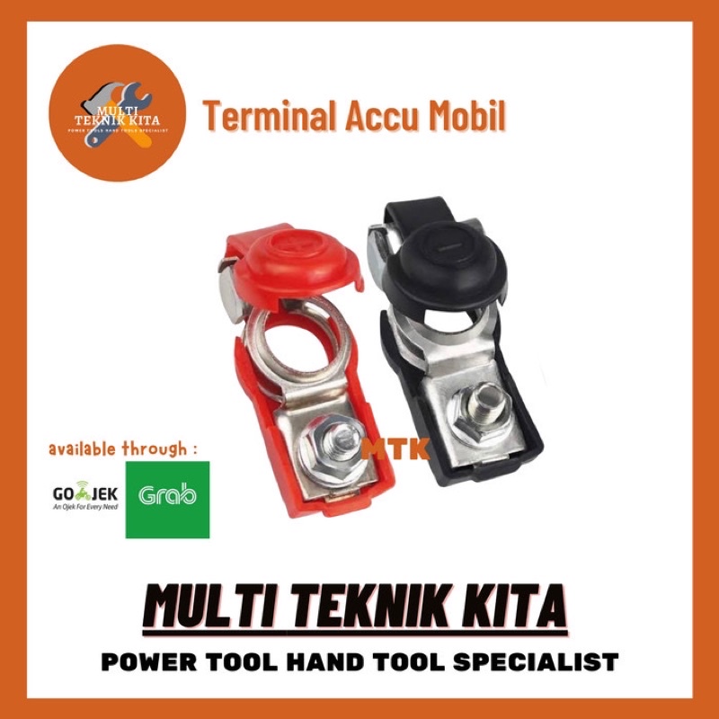 Terminal Aki Mobil + Kepala Aki Mobil / Terminal Accu Mobil