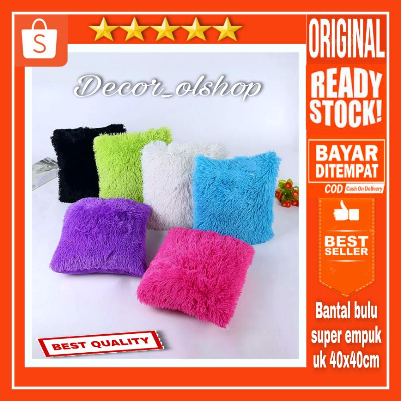 Bantal bulu empuk uk 40x40cm