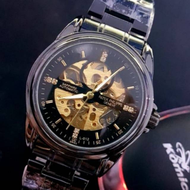 Jam Tangan PATEK PHILIPPE  Rantai Automatic HITAM