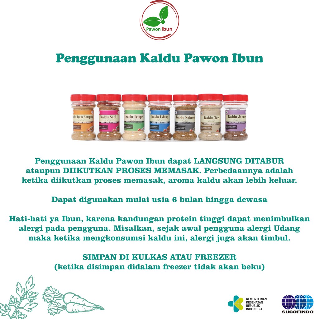 TIDAK BISA COD - Pawon Ibun Kaldu Teri 45gr