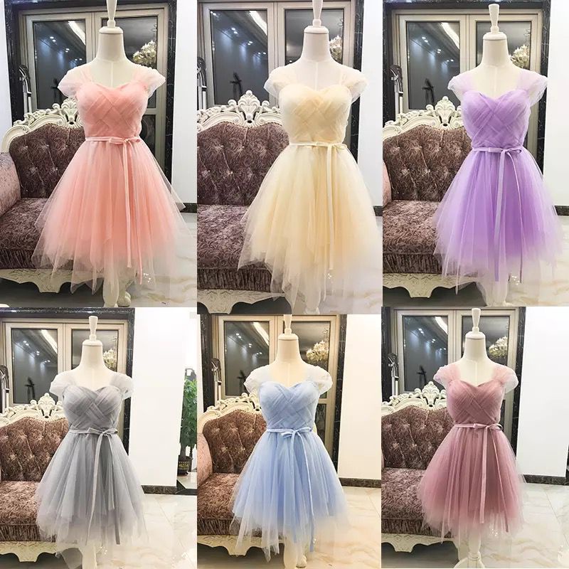 Gaun Pengiring Pengantin BEST SELLER Dress Bridesmaid Dress Kondangan Brukat Dress Pesta 06DL