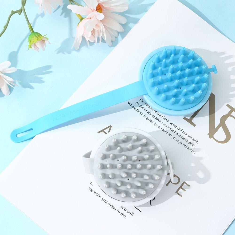 Populer Shower Brush Spa Perawatan Kulit Kepala Rambut Akar Silikon Kepala Tubuh