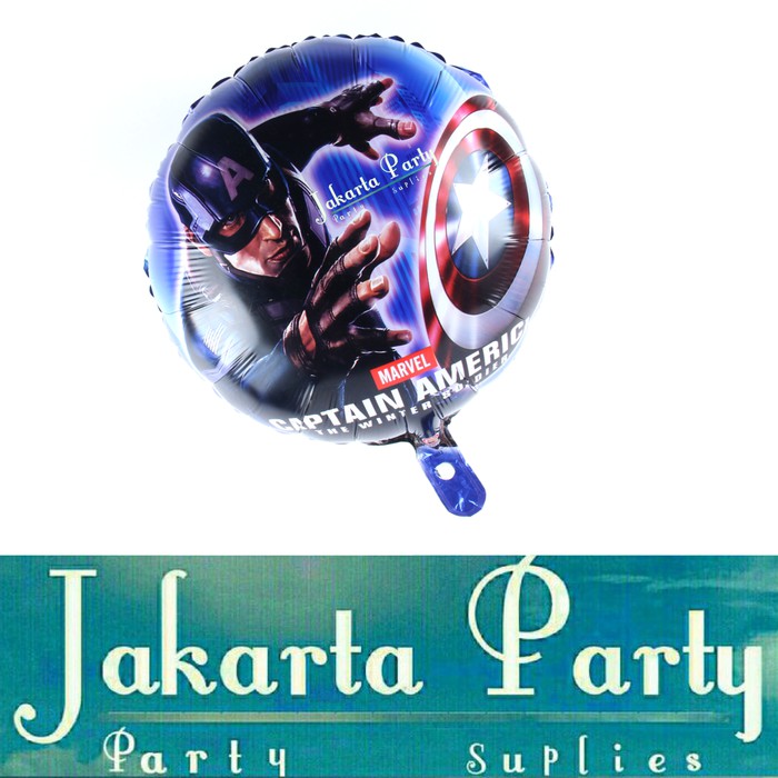 Balon Foil Captain Amerika / Balon Foil Captain Amerika Bulat