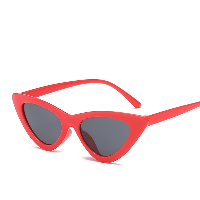 ✨Bayar di Tempat✨Kacamata Hitam 2020 Korean Ulzzang Triangle Vintage Cat Eye Sunglasses Women Men AM2