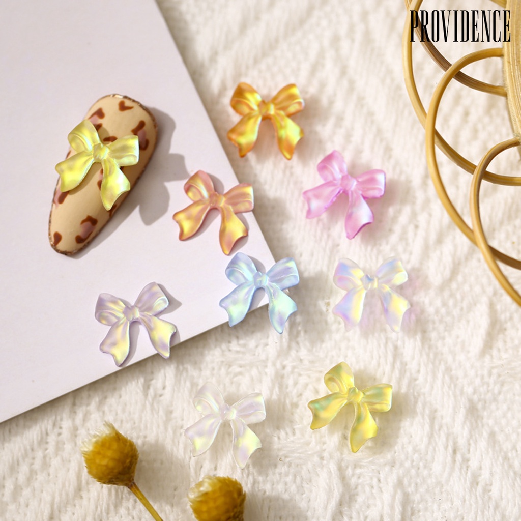 Providence 50Pcs / Set Ornamen Pita 3D Bahan Resin Untuk Dekorasi Nail Art / Manicure