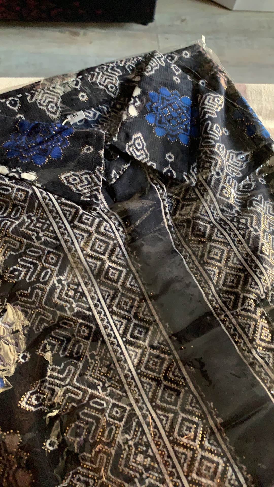 Kemeja Batik Modern New Toraja Prada Foil Premium Model Klep Intip Tgn Pdk(real Pict)