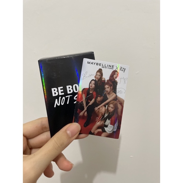 MAYBELLINE X ITZY PHOTOCARD PC OFFICIAL OT5