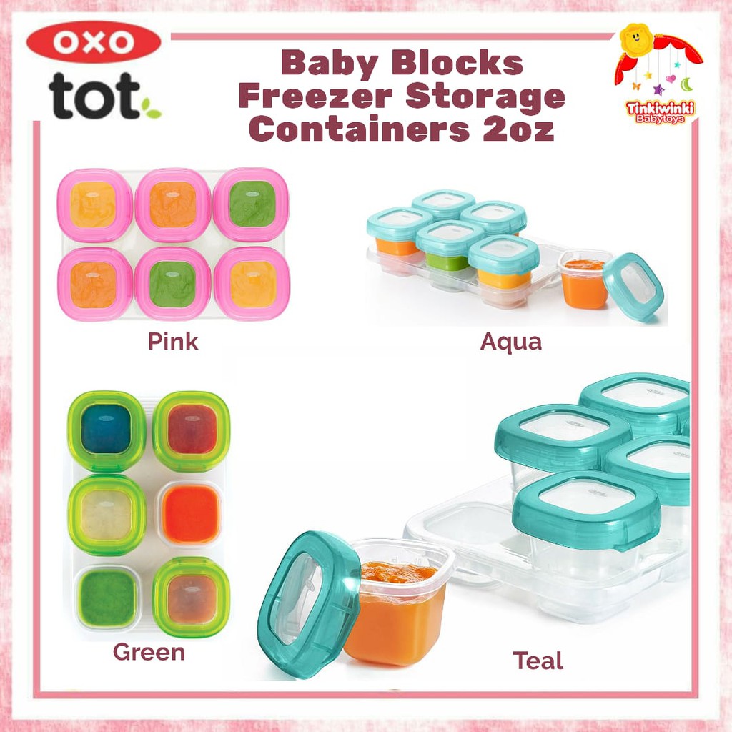 OXO Tot Baby Blocks Freezer Storage Containers 2oz