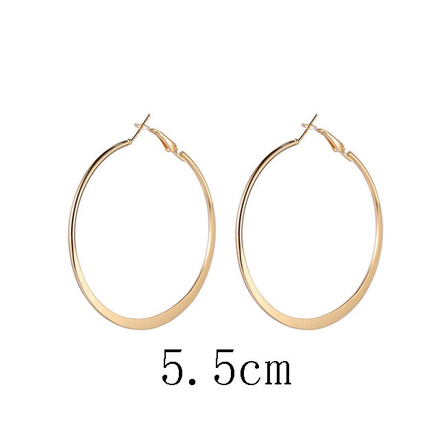 LRC Anting Tusuk Fashion Pure Color Decorated Earrings