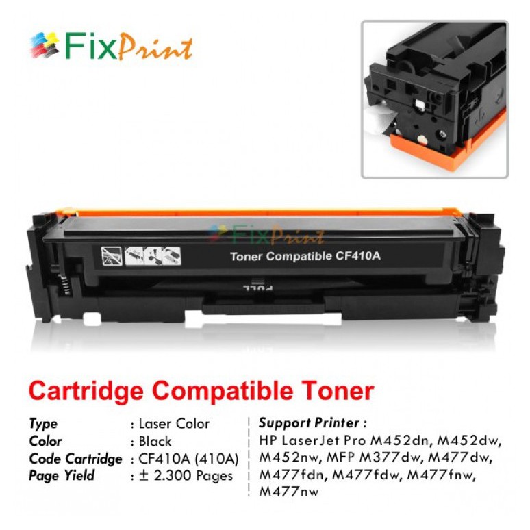 Toner Cartridge HP 410A CF410A / CF411A / CF412A / CF413A Compatible