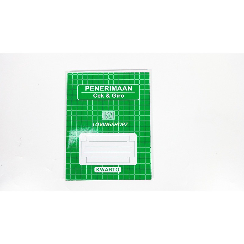 

Buku Penerimaan Cek & Giro kwarto