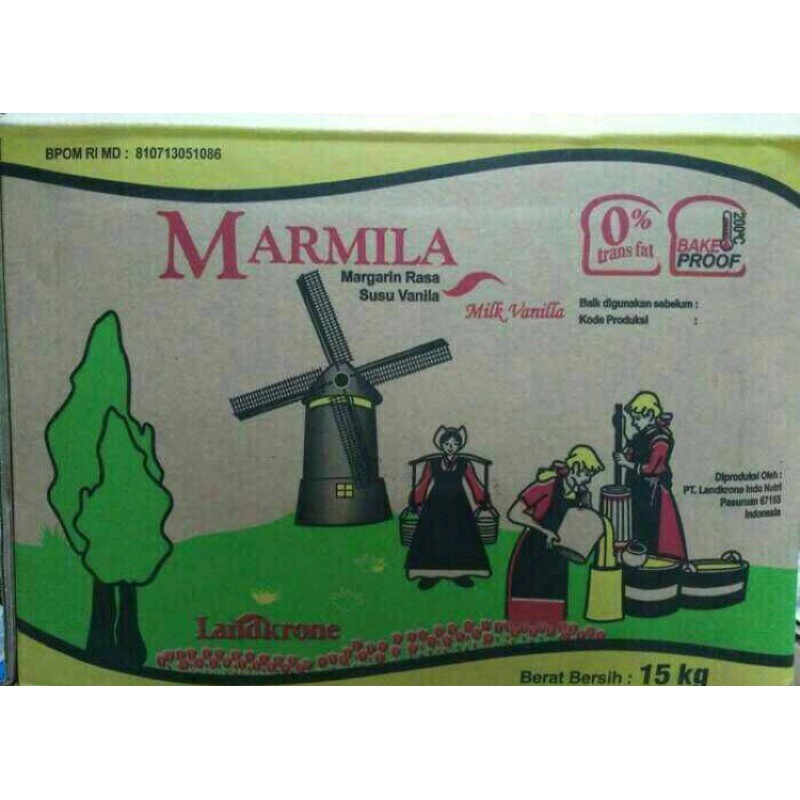 

mentega / margarin / margarine marmila 1dus isi 15kg grab gojek