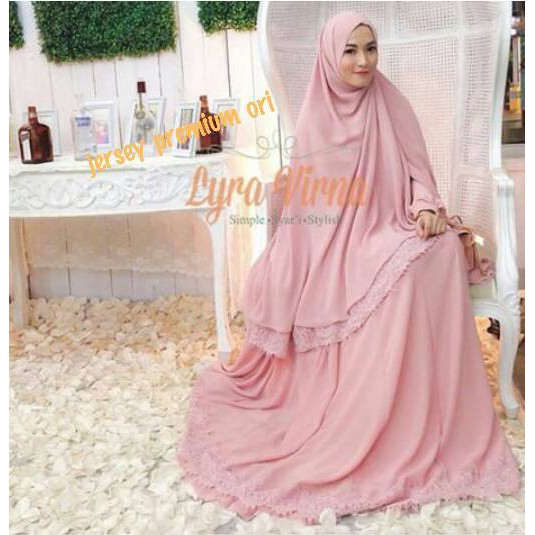 Gamis pink lyra virna