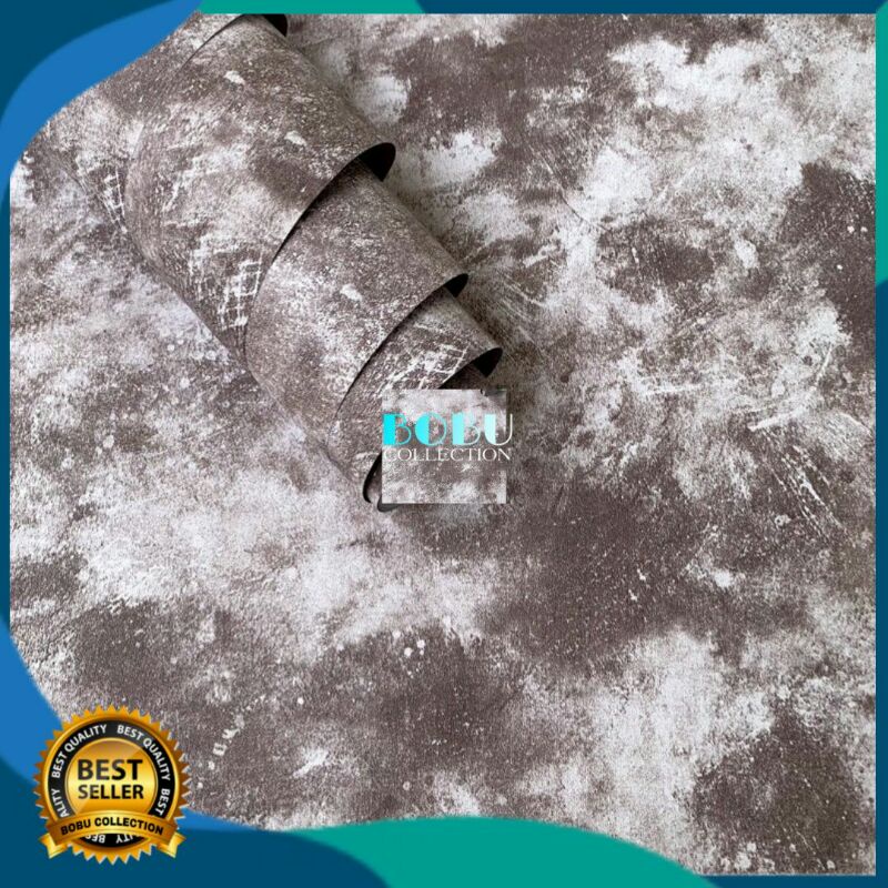 Wallpaper Dinding Sticker Motif Marmer Gray Pattern 45cm x 100cm Wallsticker Dinding Kamar Ruang Tam