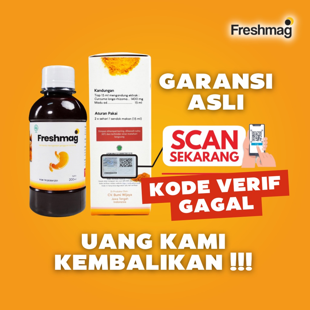 GROSIR FRESHMAG 100% ORIGINAL | Madu Herbal Ori Official Store Asli Ampuh Atasi Maag Gerd Asam Lambung FRESHMAG Fresh Mag Fresh Maag