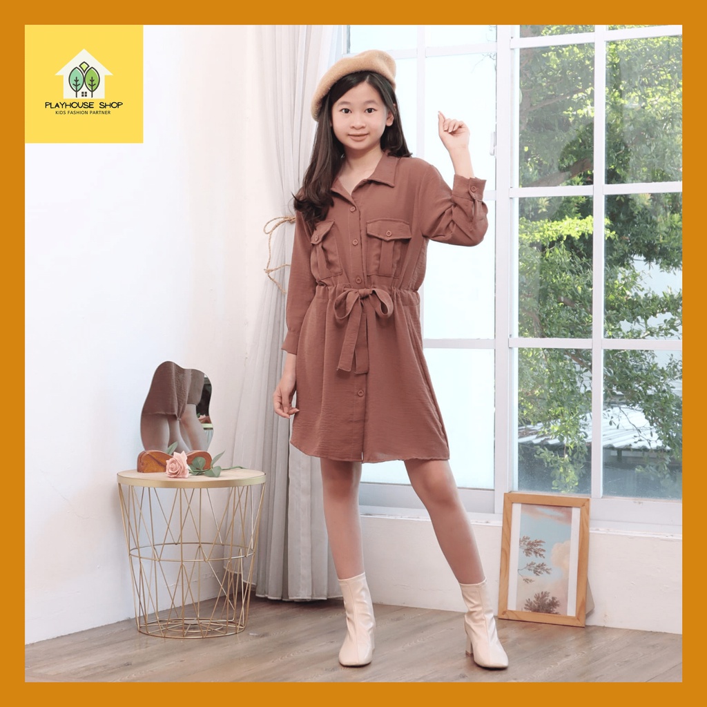 Play House - Dress Anak Perempuan Kemeja Tunik Fashion Anak Umur 6-12 Tahun