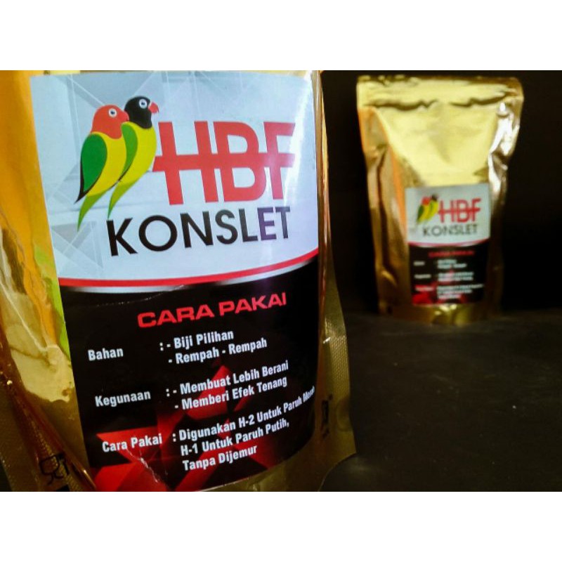 pakan lovebird setting konslet