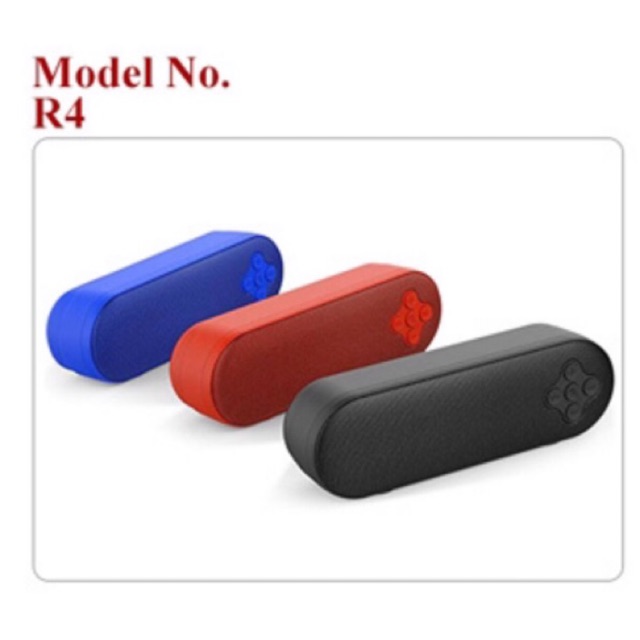 SPEAKER MINI PORTABLE WIRELESS / BLUETOOTH KISONLI R4 BATERAI BISA DI CAS