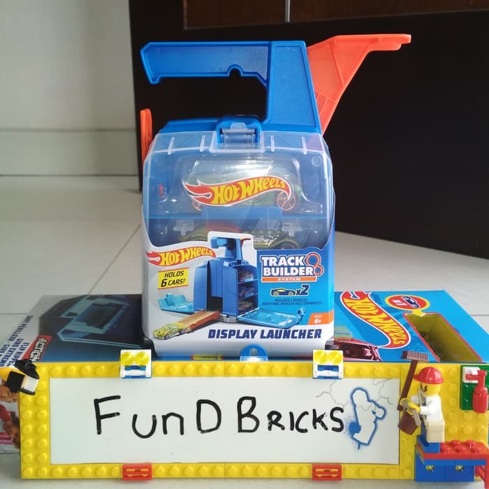 hot wheels track builder display launcher